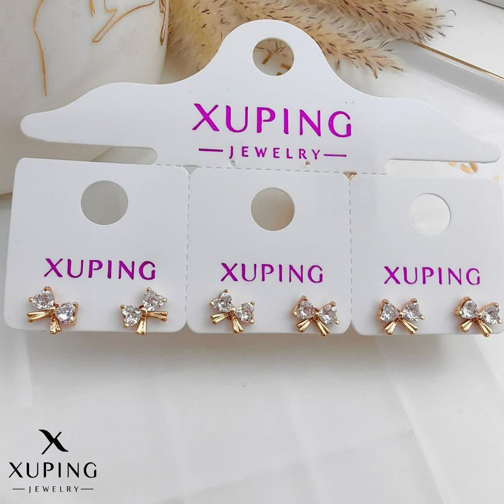 گوشواره پاپیونی ژوپینگ کد 2604 - خرید آنلاین از گالری آداس